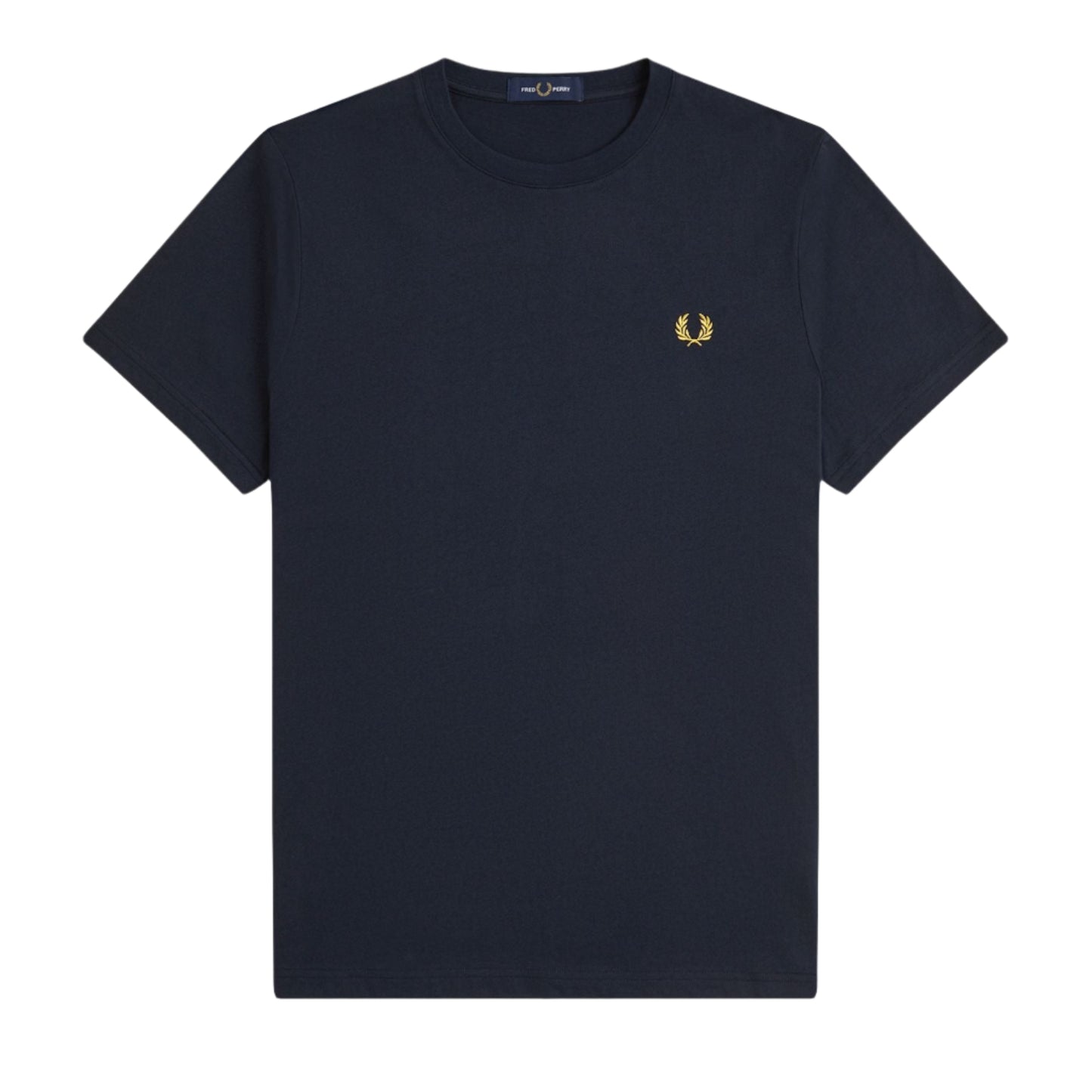 T-shirt de manga curta para homem Fred Perry Tennis Graphic em Azul Marinho. Foto da parte da frente.