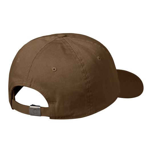 Carhartt WIP Madison Logo Cap Lumber/White. Foto da parte de trás.