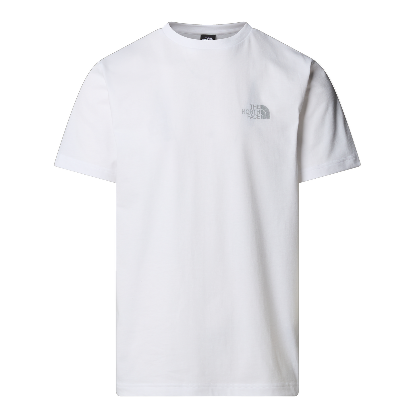 T-shirt de manga curta para homem The North Face NSE Box em TNF White Reflective. Foto da parte da frente.