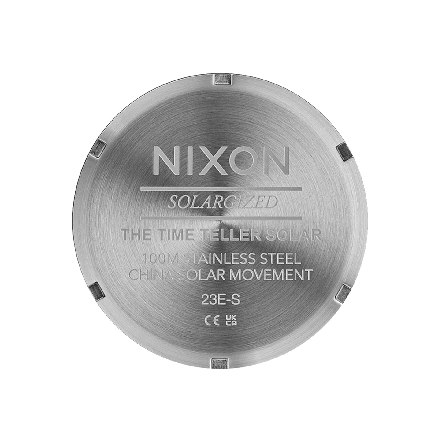 Relógio Nixon Time Teller Solar em Silver/Salmon