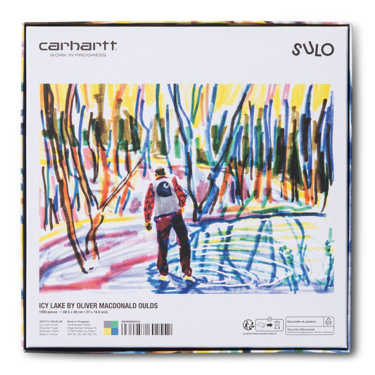 Carhartt WIP Ollie Mac Icy Lake Puzzle Multicolor. Foto da parte de trás.