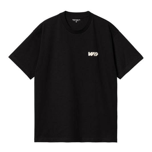 Carhartt WIP Assemble T-Shirt Black/Wax. Foto da parte da frente.