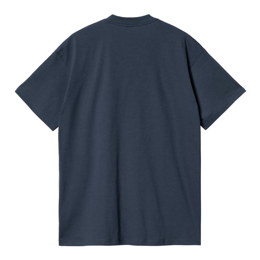 Carhartt WIP Built T-Shirt Blue. Foto da parte de trás.
