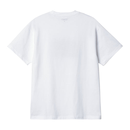 Carhartt WIP Built T-Shirt White. Foto da parte de trás.