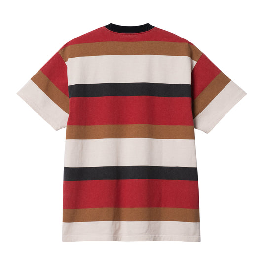 Carhartt WIP Crouser T-Shirt Crouser Stripe, Arcade. Foto da parte de trás.