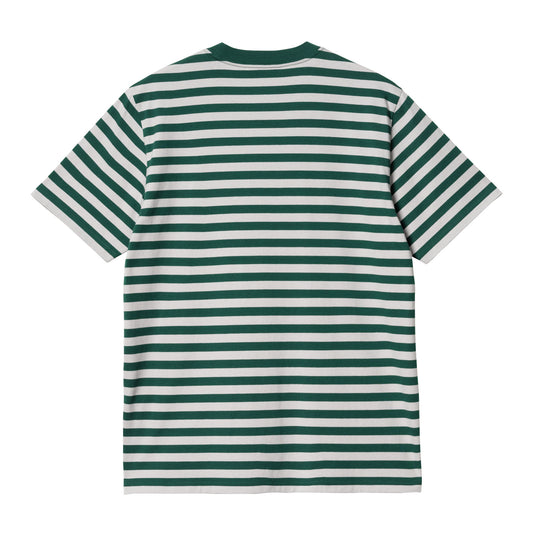 Carhartt WIP Scotty Athletic Short Sleeve T-Shirt Scotty Stripe, Chevil. Foto da parte de trás.