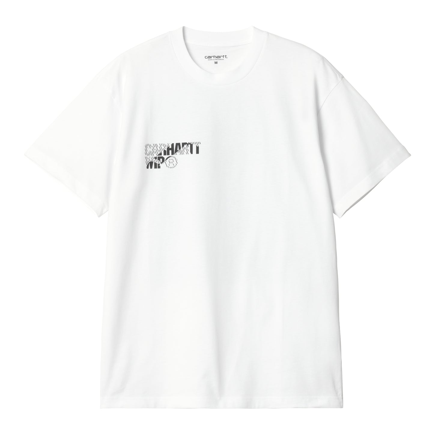 Carhartt WIP Jalou C Short Sleeve T-Shirt White/Black. Foto da parte da frente.