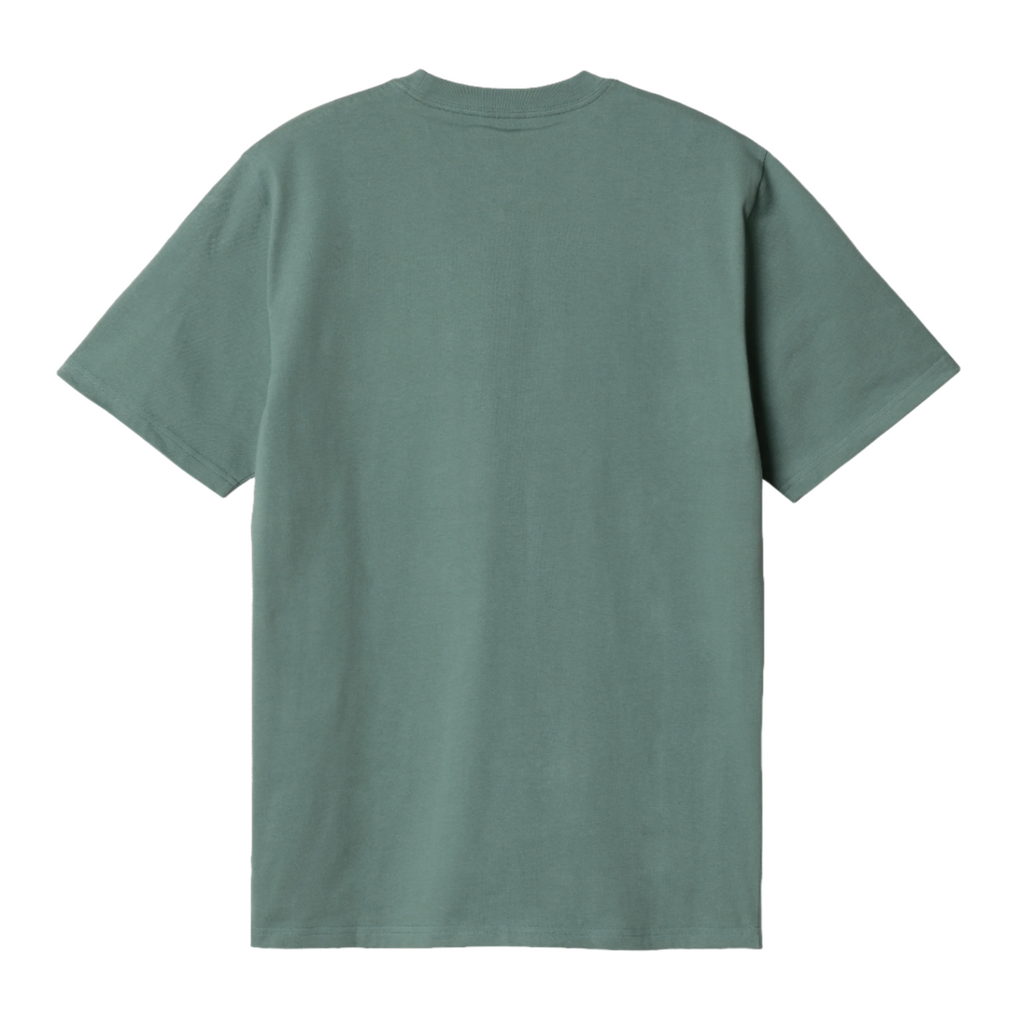 T-Shirt de manga curta para homem Carhartt WIP Pocket em cor Silver Pine. Foto da parte de trás.