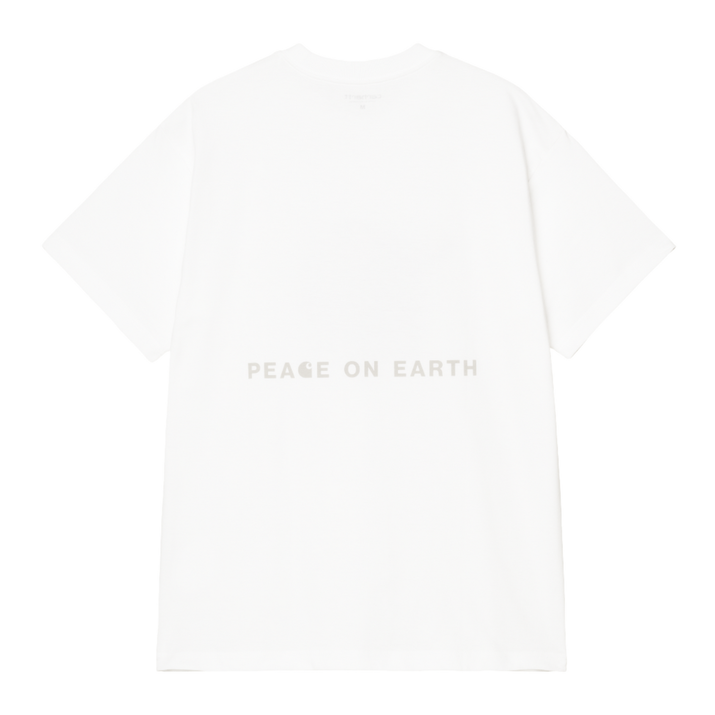 T-Shirt de manga curta para homem Carhartt WIP Saviour em Branco. Foto da parte de trás.