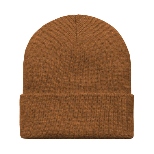 Carhartt WIP Script Beanie Deep Hamilton Brown/Black. Foto da parte de trás.