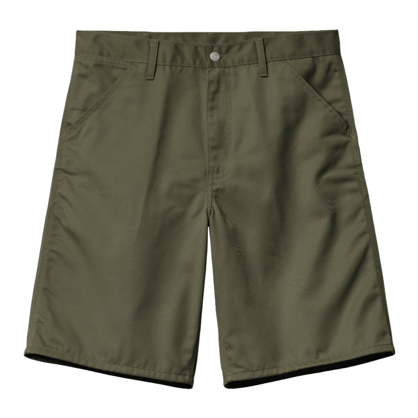 Calção Carhartt WIP Simple em Turle. Foto da parte da frente.