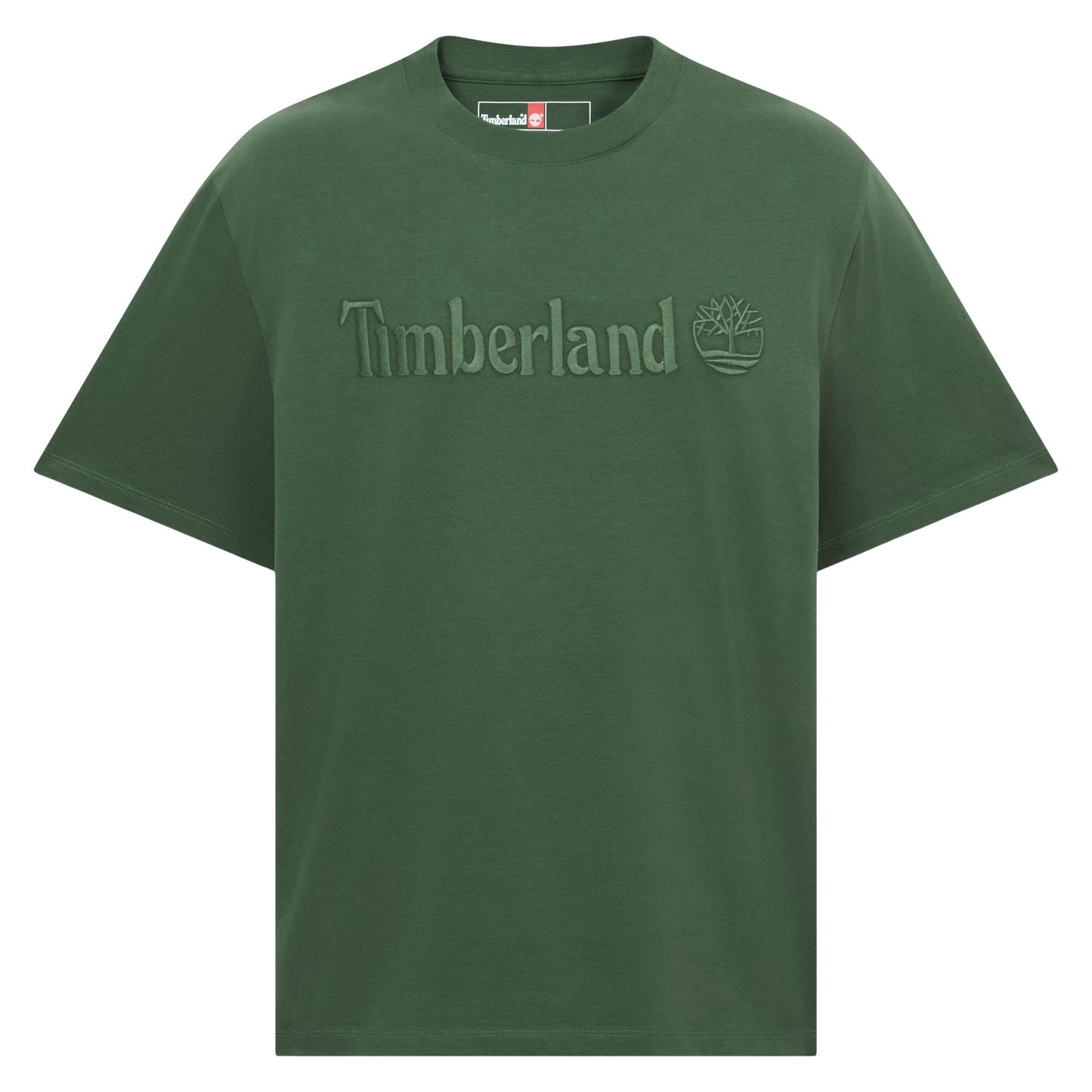 T-Shirt de manga curta para homem Timberland Hampthon em Pineneedle. Foto da parte da frente.