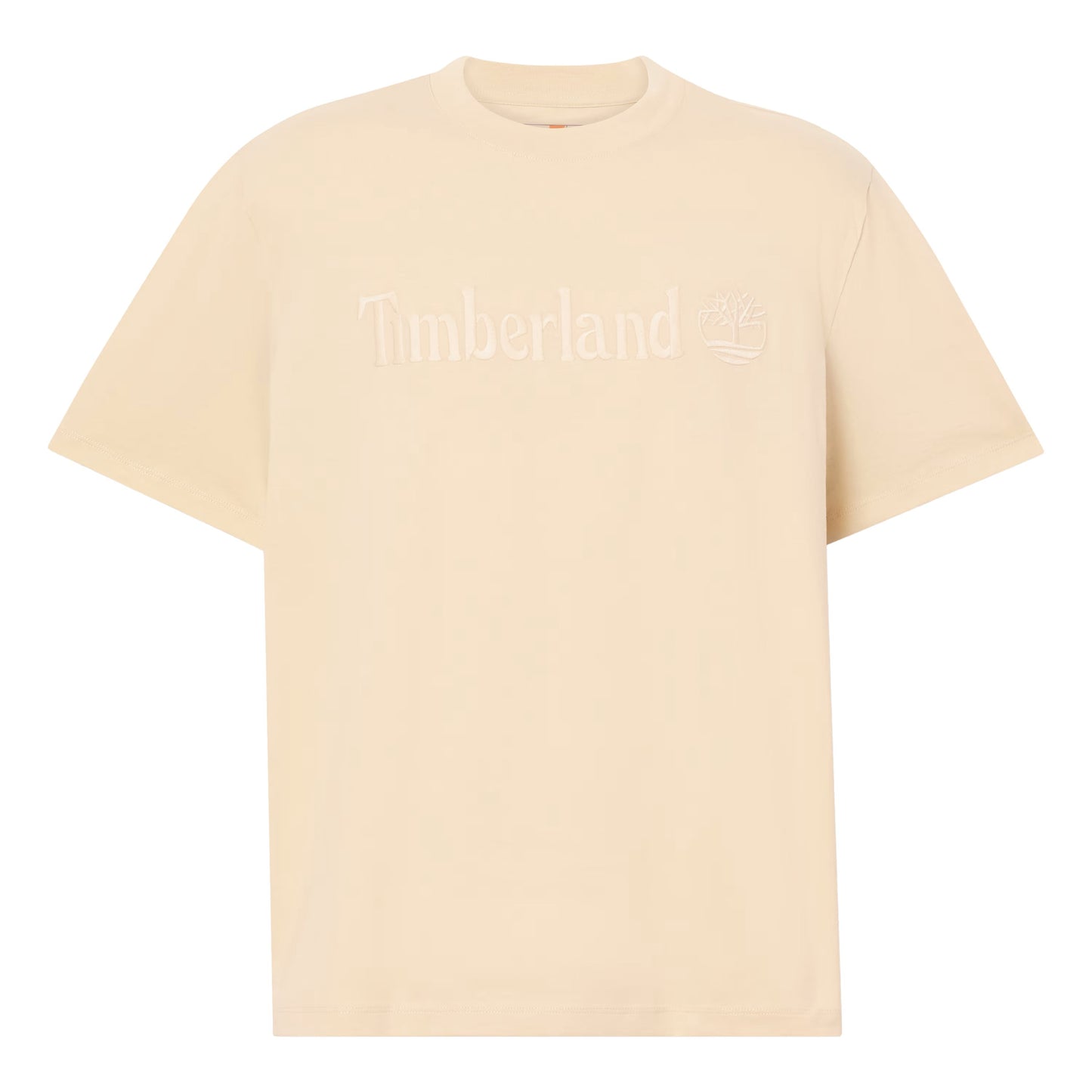 T-Shirt de manga curta para homem Timberland Hampthon em Putty. Foto da parte da frente.