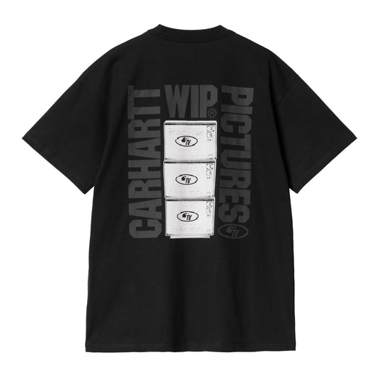 Carhartt WIP Short Sleeve Pictures T-Shirt Black. Foto da parte da frente.