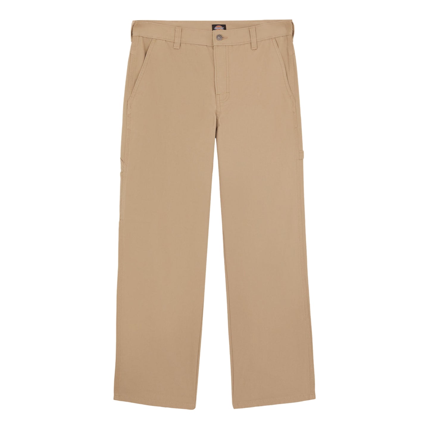 Calças Dickies Canvas Carpenter Lightweight em Desert Sand. Foto da parte da frente.