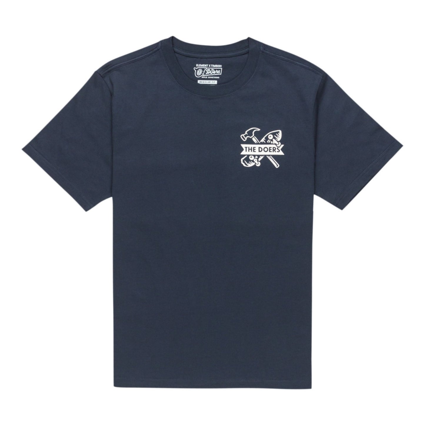 Element Timber Supply S/S T-Shirt Eclipse Navy. Foto da parte da frente.