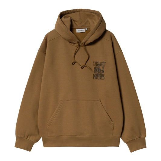 Carhartt WIP Hooded Always a WIP Sweat Hamilton Brown. Foto da parte da frente.