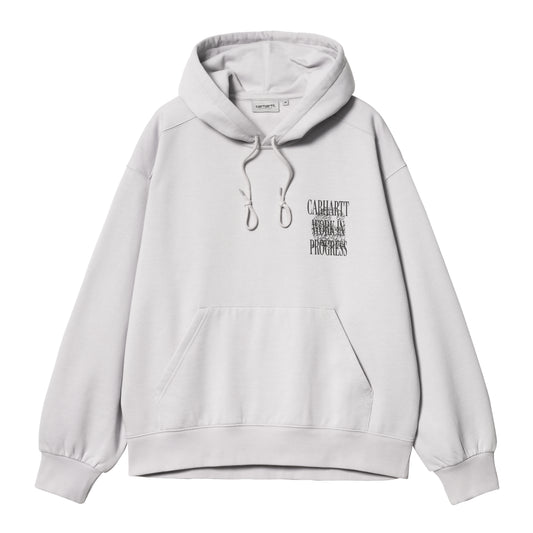 Carhartt WIP Hooded Always a WIP Sweat Sonic Silver. Foto da parte da frente.