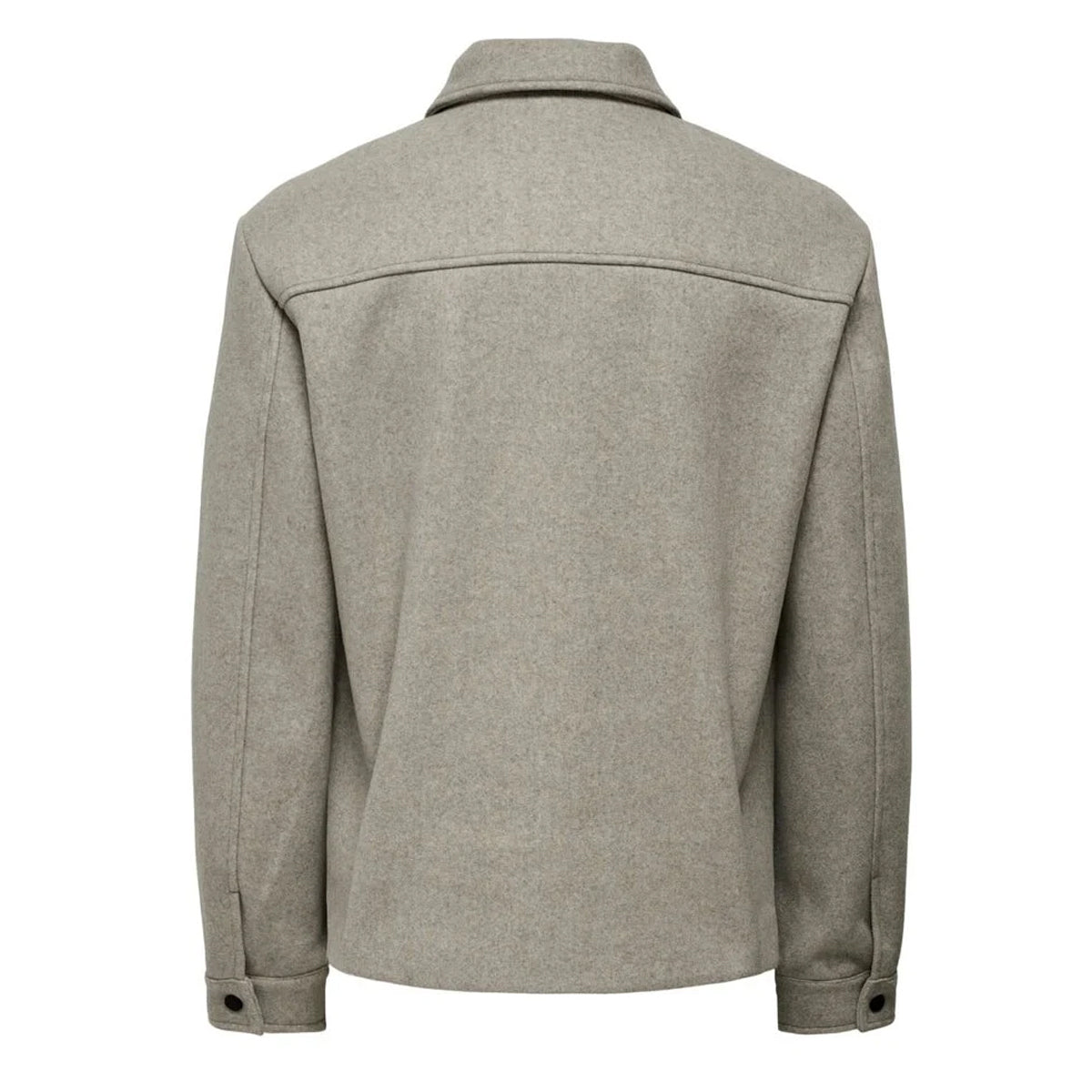 Only & Sons Connor Jacket Silver Lining/Melange. Foto da parte de trás.