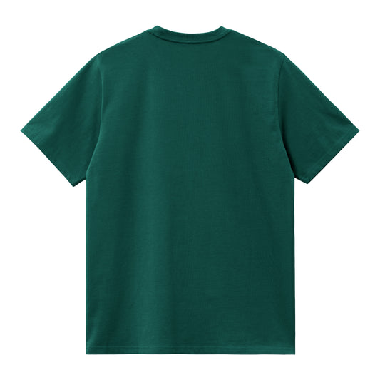 Carhartt WIP Chase T-Shirt Chevil/Gold. Foto da parte de trás.