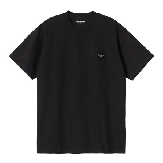 Carhartt WIP Double Heart T-Shirt Black. Foto da parte da frente.