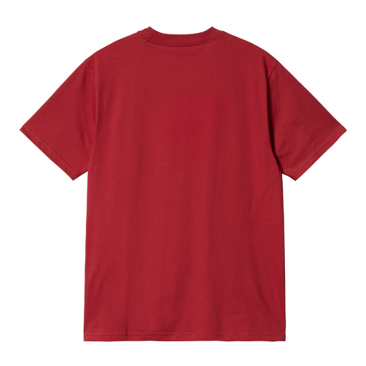 Carhartt WIP Fibo T-Shirt Cherry. Foto da parte de trás.