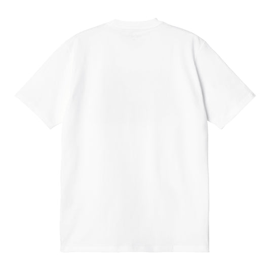 Carhartt WIP Fibo T-Shirt White. Foto da parte de trás.