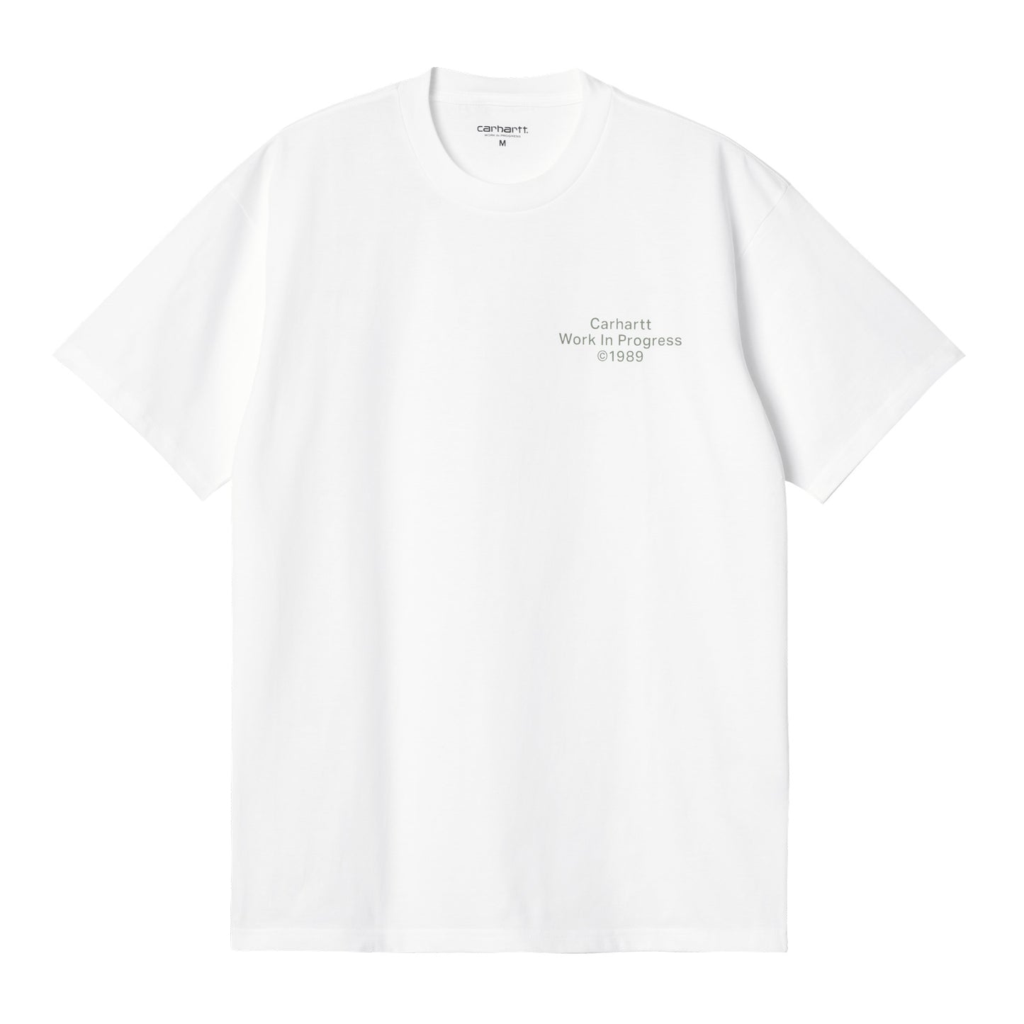 Carhartt WIP Formation T-Shirt White/Green. Foto da parte da frente.