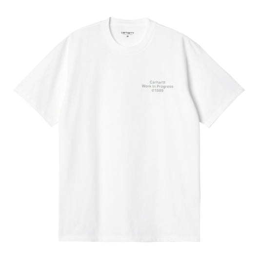 Carhartt WIP Formation T-Shirt White/Green. Foto da parte da frente.