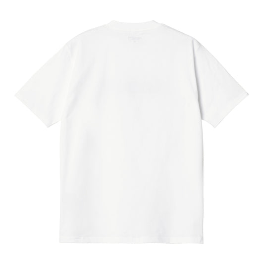 Carhartt WIP Liquid Script T-Shirt White. Foto da parte de trás.