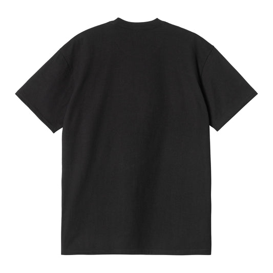 Carhartt WIP Pocket Heart T-Shirt Black. Foto da parte de trás.