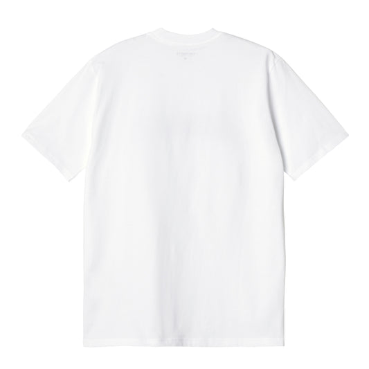 Carhartt WIP Slow Script T-Shirt White. Foto da parte de trás.