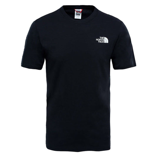 North Face Red Box T-Shirt em TNF Black. Foto de frente.