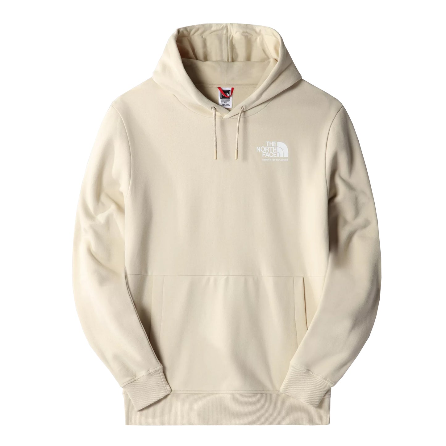 The North Face Coordinates Hoodie Gravel. Foto da parte da frente.
