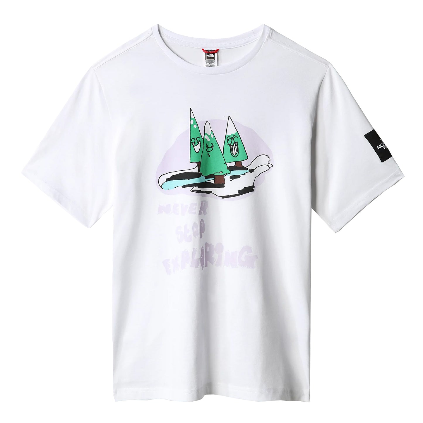 The North Face x Alfie Kungu Graphic T-Shirt TNF White. Foto da parte da frente.