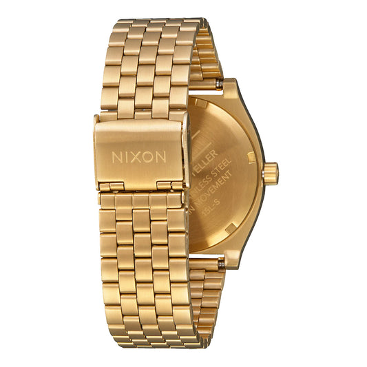 Nixon Time Teller Gold/Indigo. Foto da parte de trás.