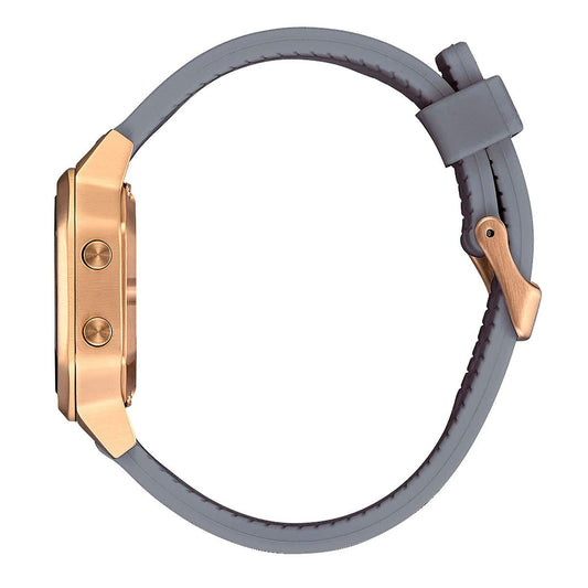 Nixon Siren SS em Light Gold e Gray. Foto de lado.