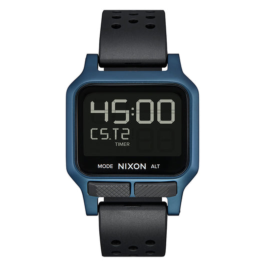 Nixon Heat Watch Blue. Foto de frente com temporizador no mostrador..