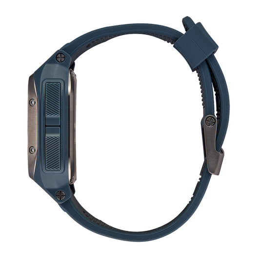 Nixon Regulus Expedition Watch Navy. Foto de lado.