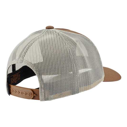 Nixon Iconed Trucker Brown/Off White. Foto da parte de trás a 3/4.