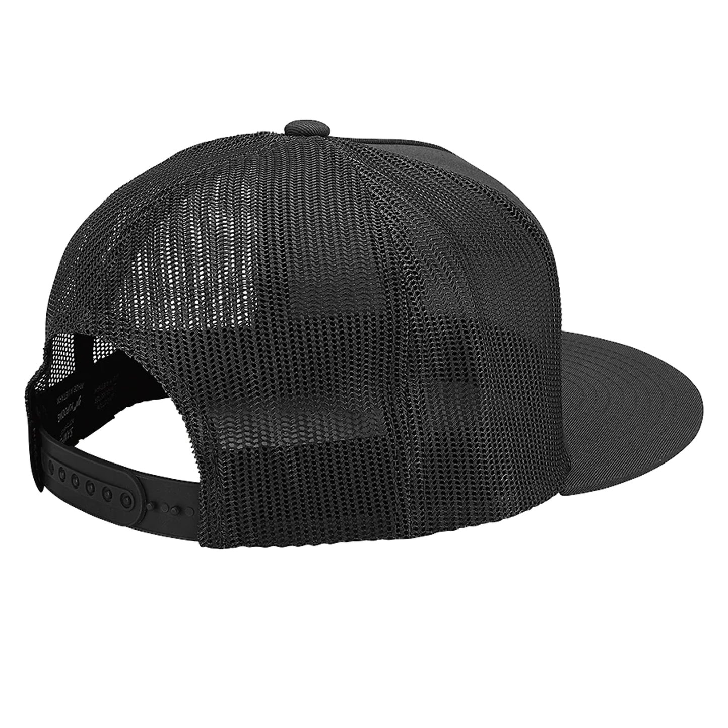 Nixon Team Trucker Hat Black. Foto de trás a 3/4.