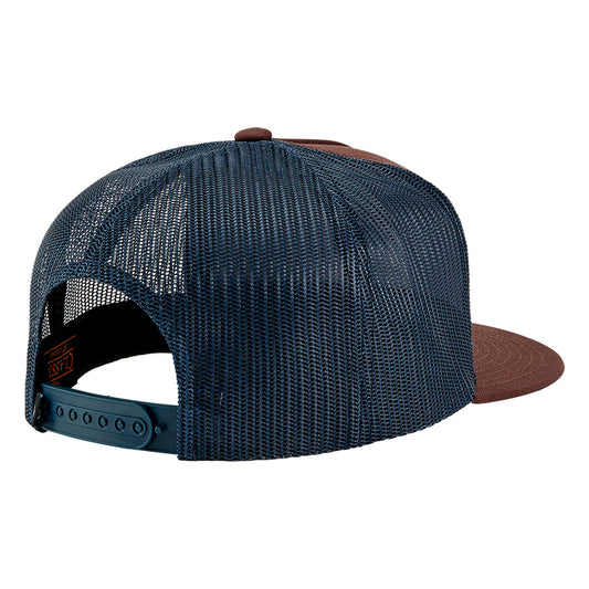Nixon Team Trucker Snapback Navy/Brown. Foto de trás.
