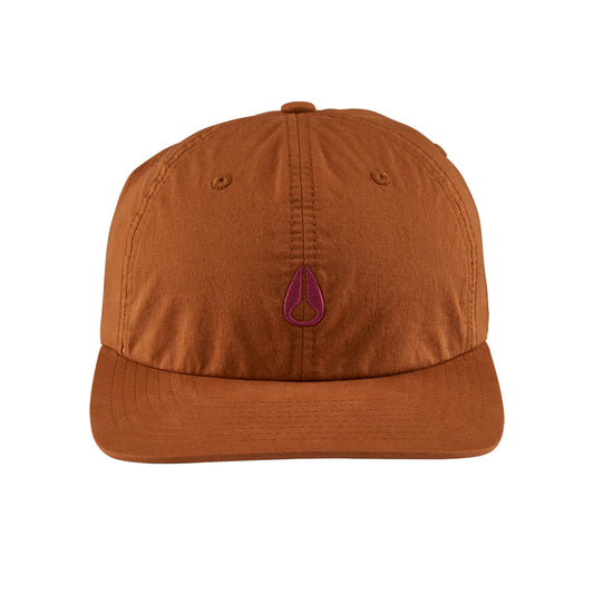 Nixon Agent Strapback Hat Brown/Orchid. Foto da parte da frente.