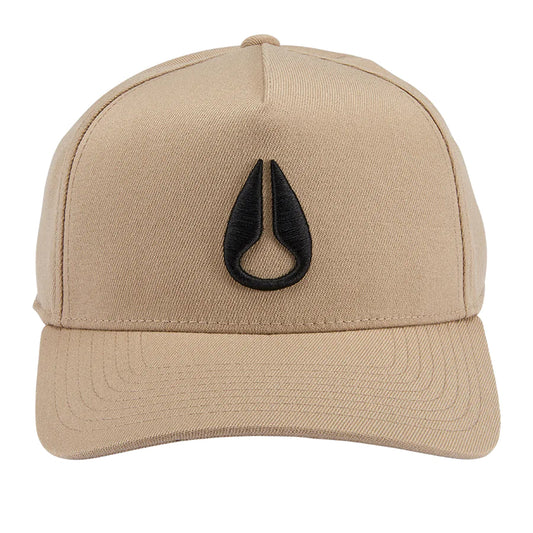 Nixon Deep Down Athletic Snapback Khaki/Black. Foto da parte da frente.