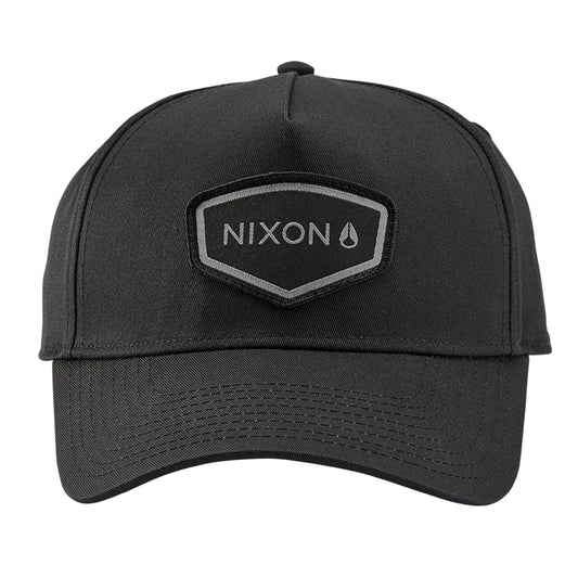 Nixon Watts Snapback Black/Black. Foto da parte da frente.