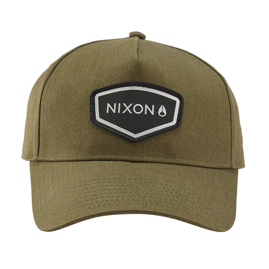Nixon Watts Snapback Dark Olive. Foto da parte da frente.