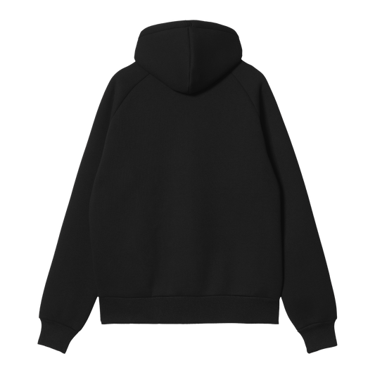 Carhartt WIP Car-Lux Hooded Jacket Black/Grey. Foto de costas.