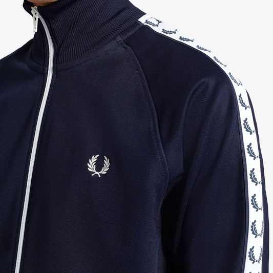 Fred Perry Taped Track Jacket Carbon Blue