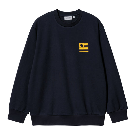 Carhartt WIP Coast State Sweat Dark Navy. Foto da parte da frente.