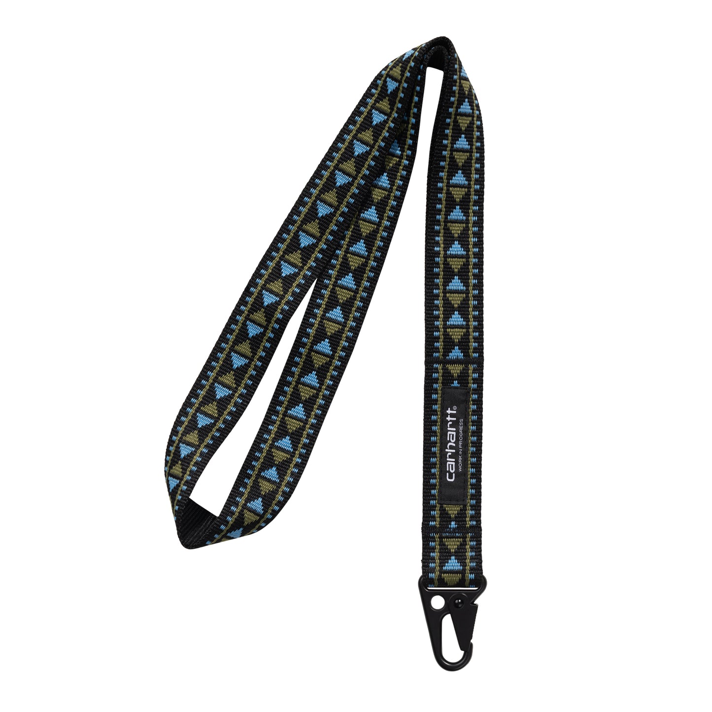 Carhartt WIP Coba Keychain Black/Kiwi/Piscine. Foto da parte da frente.